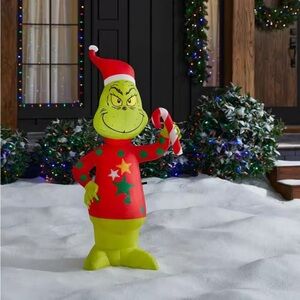Gemmy Red and Green Grinch Holiday Inflatable